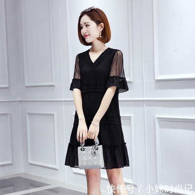 mm|显瘦大码连衣裙,胖MM也能穿出气质感