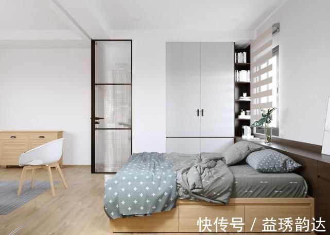 小沙发|将灰蓝色与木色调混合在一起，温暖的现代风格设计