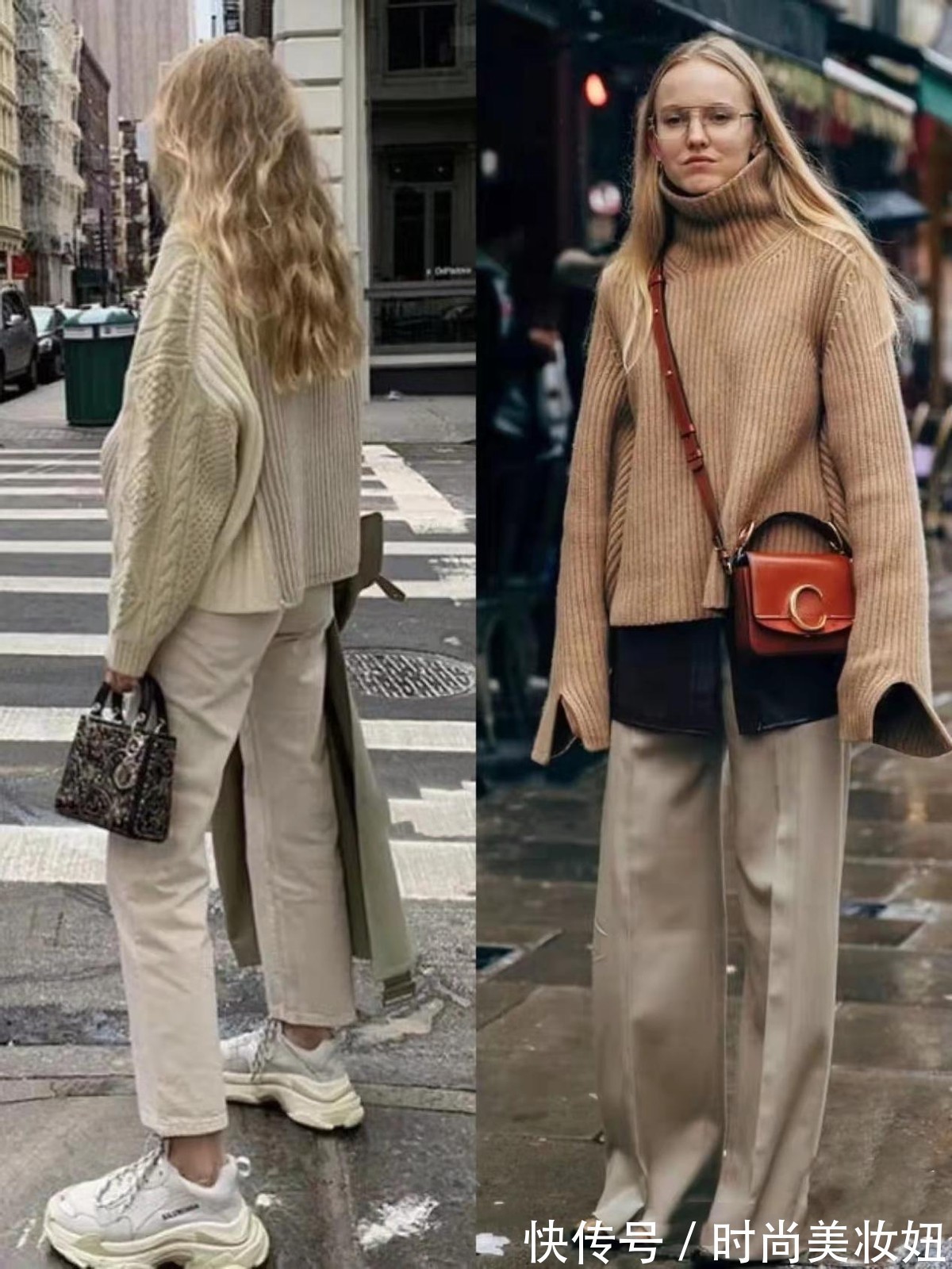 休闲裤 “毛衣+长裤”才是早春该有的穿搭,简单大方又洋气,气质也高级