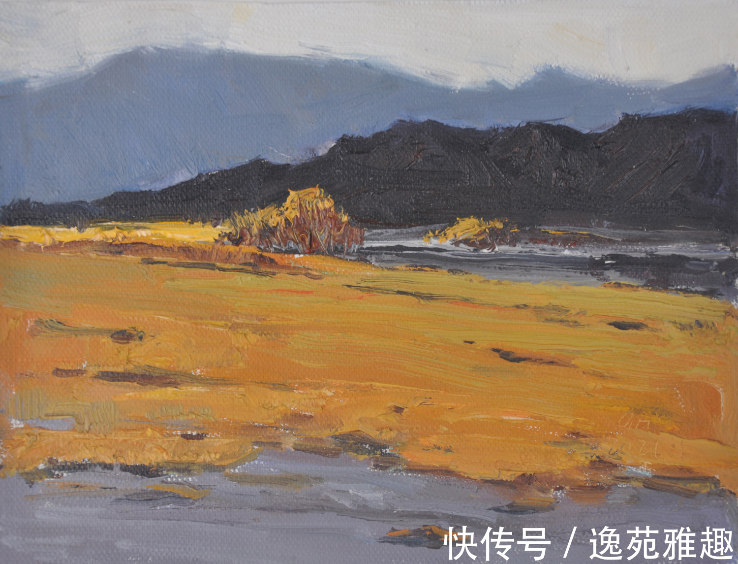 x60$「作品欣赏」心中有旷野，所画皆美景，油画艺术家殷国海作品欣赏