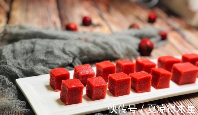 酸甜|自制山楂糕，无添加，酸甜可口又开胃，好吃还健康，小孩子都爱吃！