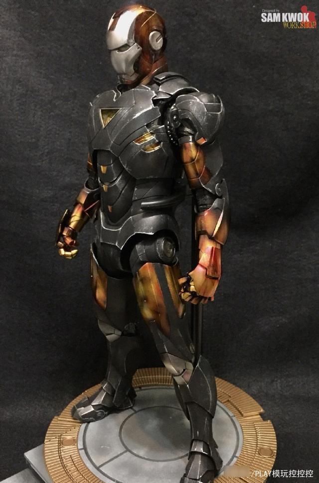 模友|恶灵骑士样式钢铁侠模型改,它会是灭霸对手吗?