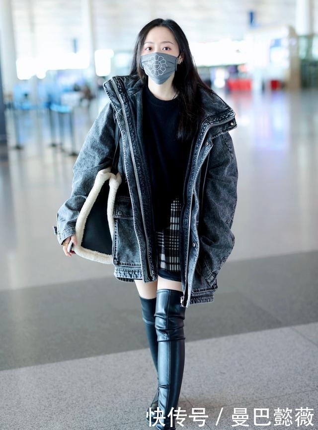 过膝|一年能穿三季的过膝靴,冬天适合这样搭配,让你显瘦又显高