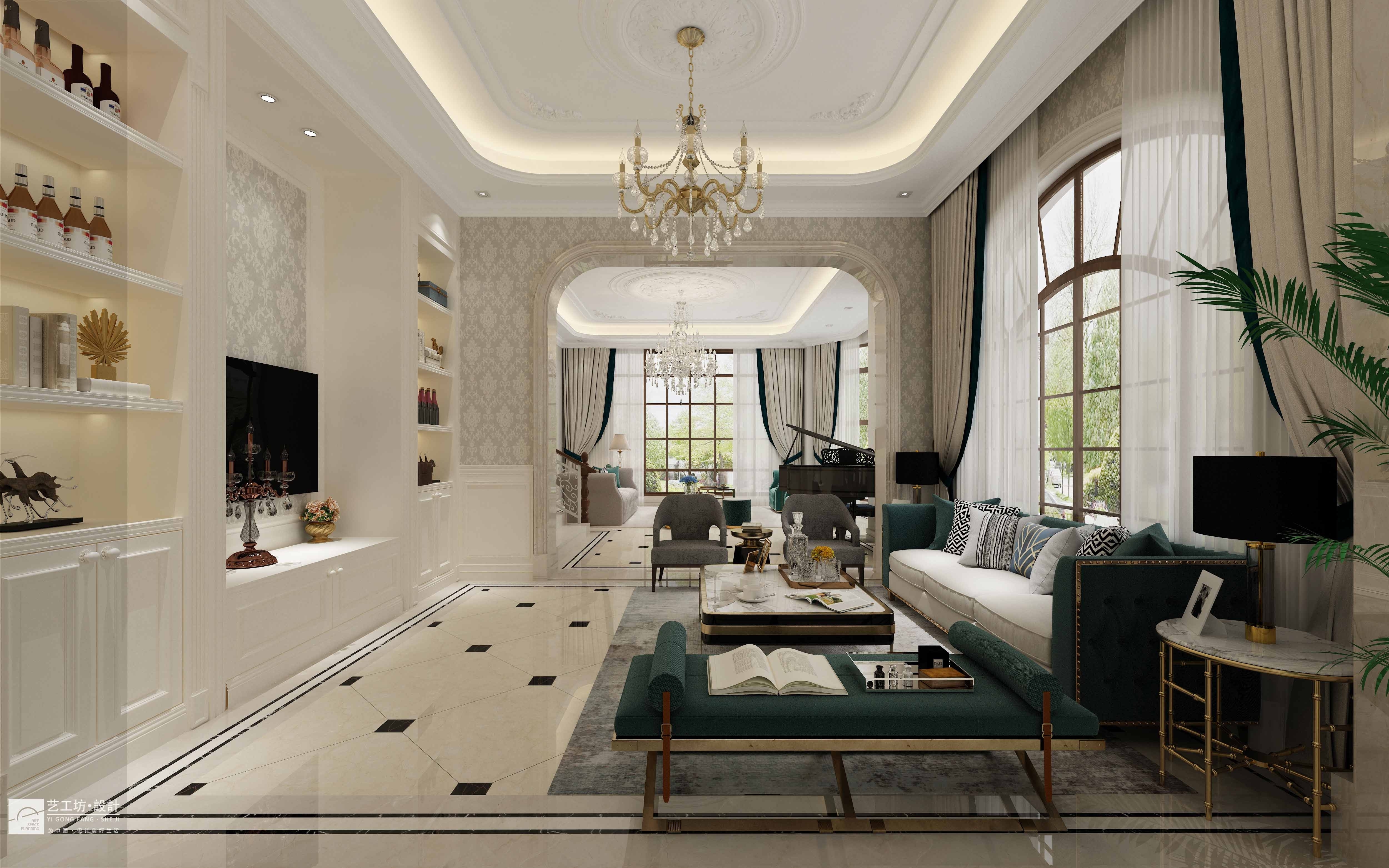 装修|广州汇景新城别墅装修丨现代简欧风格实景装修效果案例