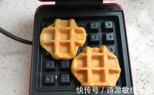 红薯饼|好吃美味的华夫饼,制作简单,营养健康!