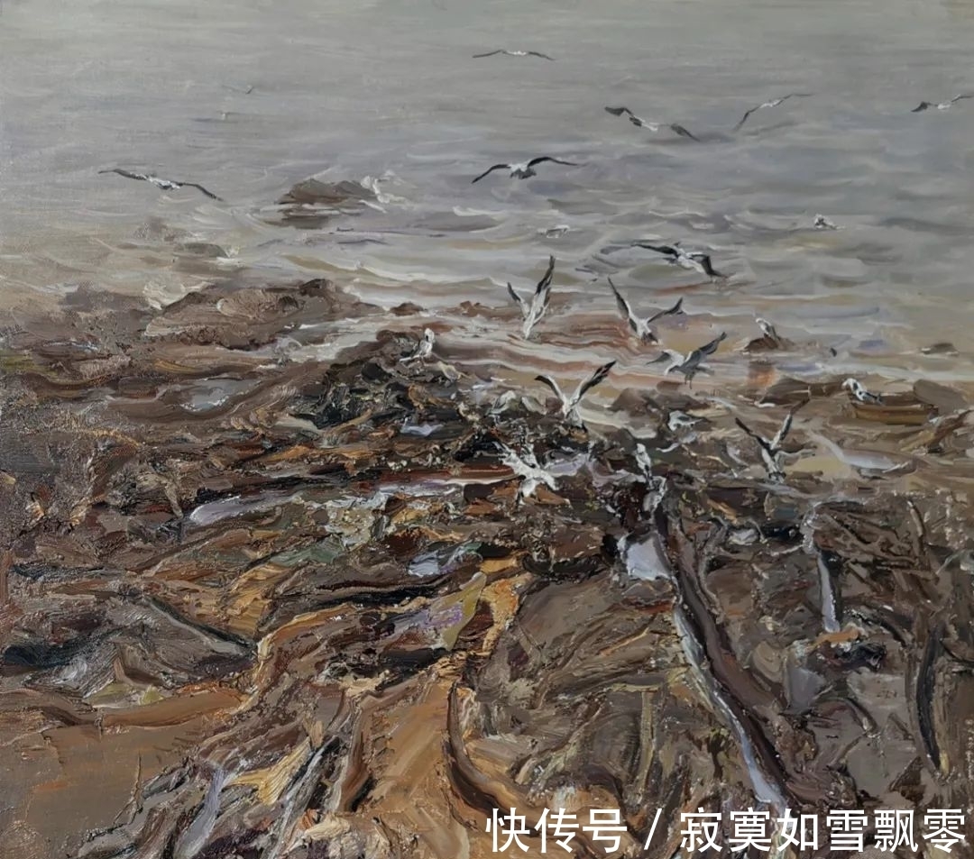 中国画$画家厉国军参展“写意气象 中国油画展” 展现潮起潮落的岁月印记