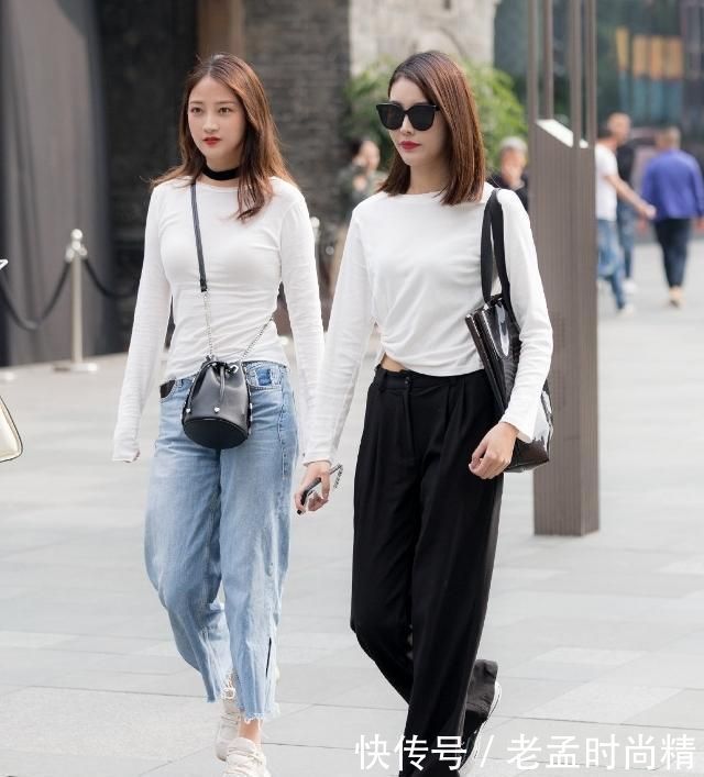 让自己|街拍:气质开叉连衣裙, 颜色搭配恰到好处, 彰显魅力