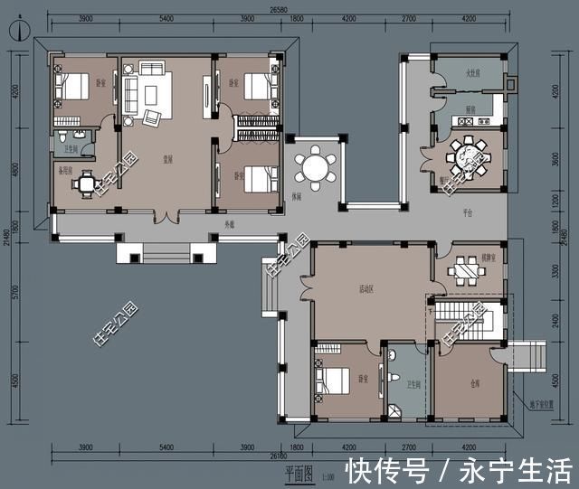建筑|农村建房没有堂屋，那还怎么住人8套带堂屋户型30万就能盖