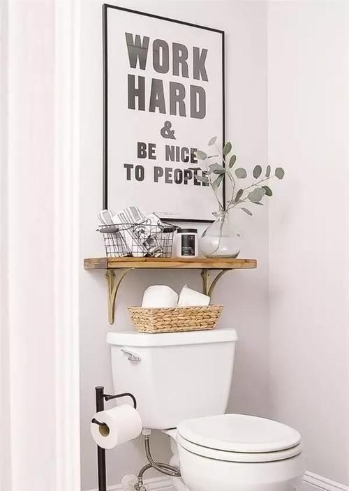 柜子|利用好马桶上方的1㎡,在马桶上装个架子,卫生间瞬间大了5㎡