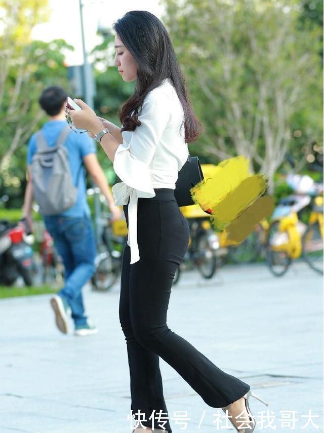 裤腿|因为裤子太紧,只好在裤腿上打个洞,穿高跟鞋爬楼梯