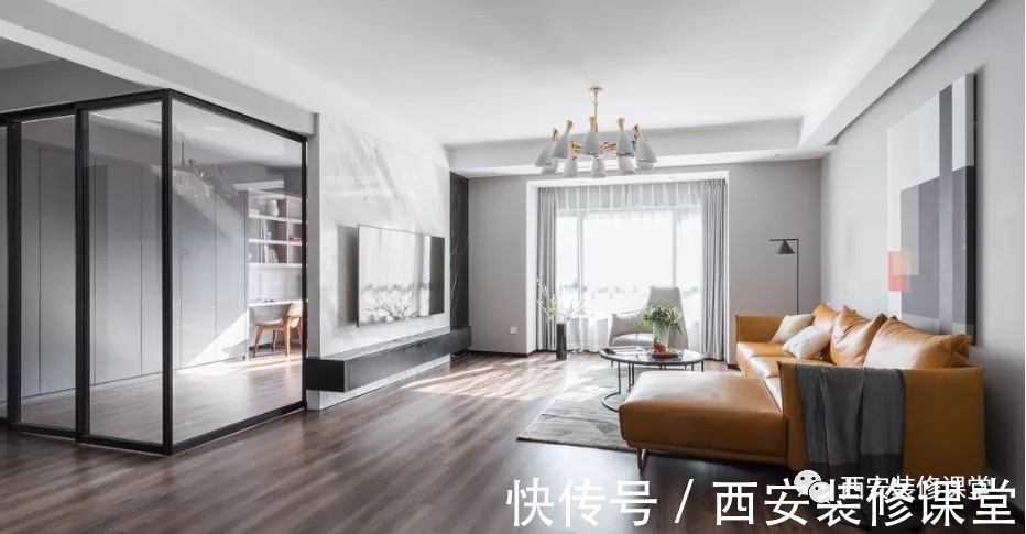 书房|电视墙砸墙或者玻璃,放大空间