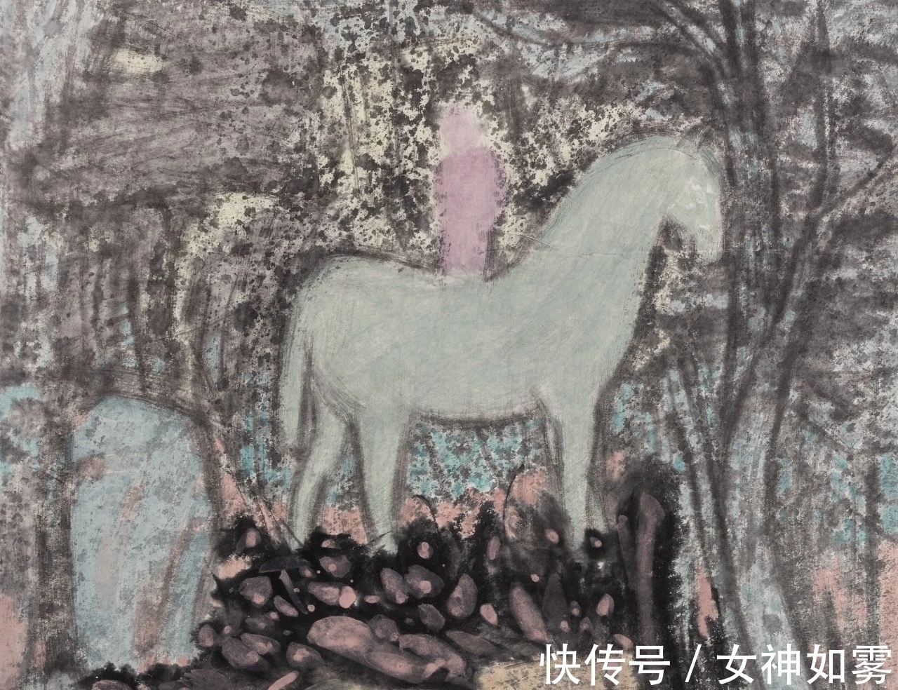 曹鑫&曹鑫中国画|有意渲染一种神秘而幽深的气氛