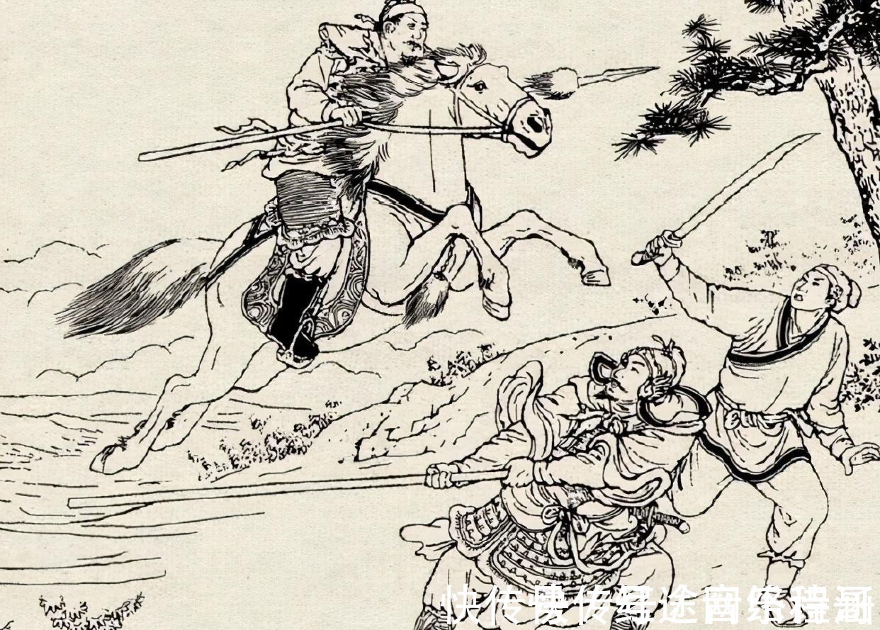 水浒@水浒连环画之《曾头市》,刀马人物精彩传神,令人叫绝