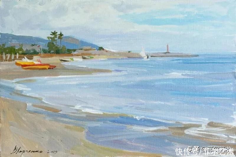 victori俄罗斯女画家维多利亚·哈尔琴科风景油画作品欣赏