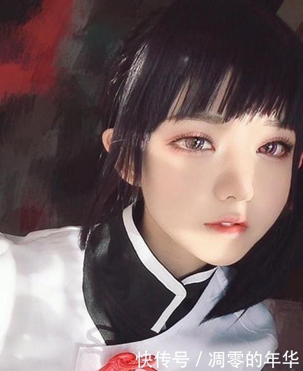 祢豆子|栗花落香奈乎最还原cos,鬼灭之刃第一女神的称号,被她抢走了