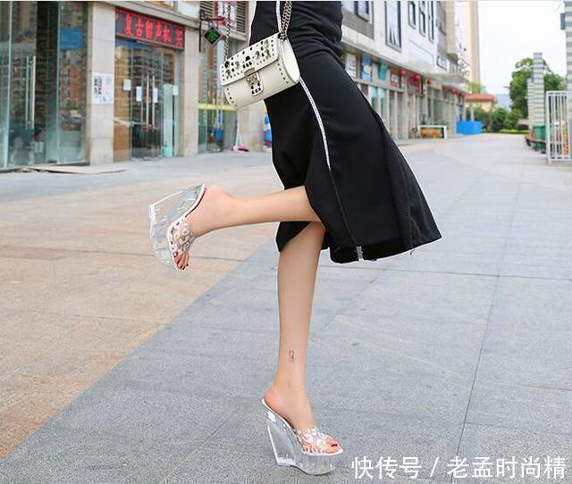 女鞋|时尚女士优雅气质女鞋,欧美新款防水台高跟鞋,特显身材又增高