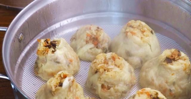 烧麦|糯米和面粉的结合太美味了如果你不做饭，就不需要烙饼很好吃，又软又粘