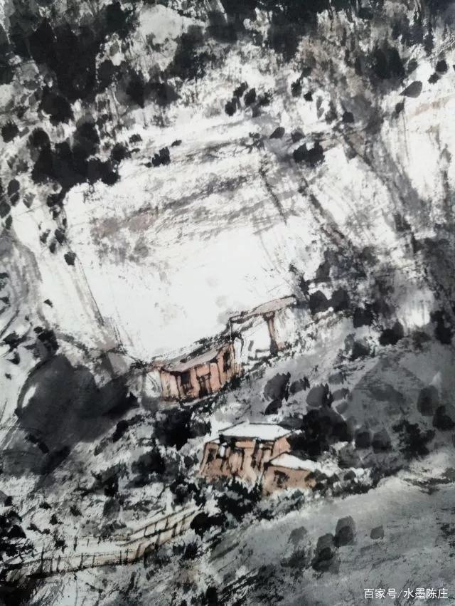 山水画家！最讲笔墨构造的山水画家｜白云乡水墨写生