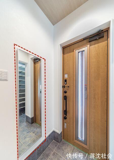 柜门|日本小户玄关不打鞋柜，墙面开槽做7cm深壁龛，满足一家人使用