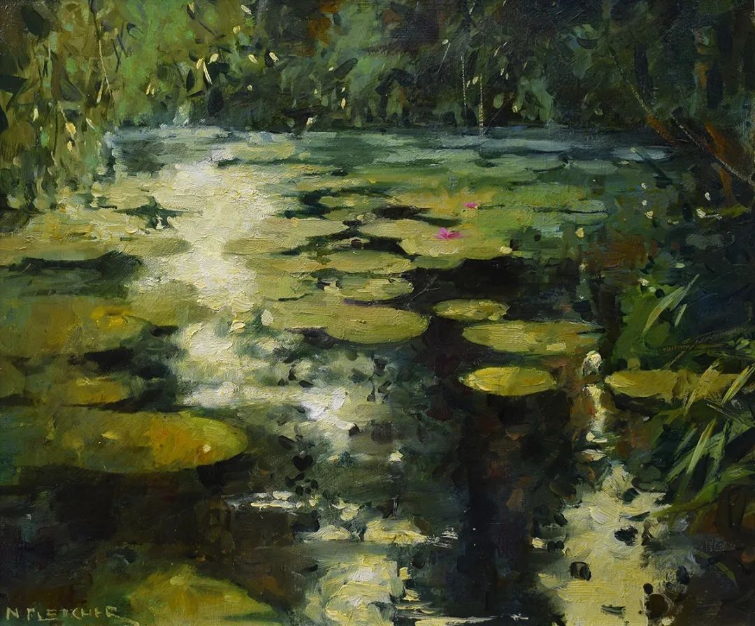 田园风光画@他用画笔,勾勒出一幅幅唯美动人的田园风光画