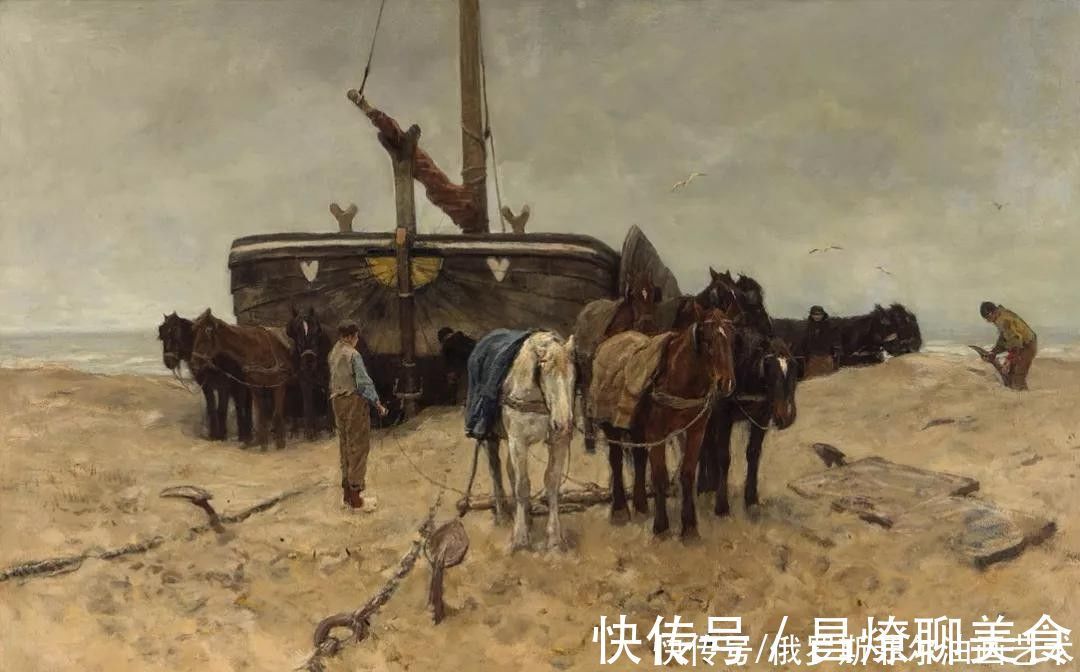 莫夫@荷兰画家，海牙画派的代表人物~梵高妹夫的风景油画作品欣赏