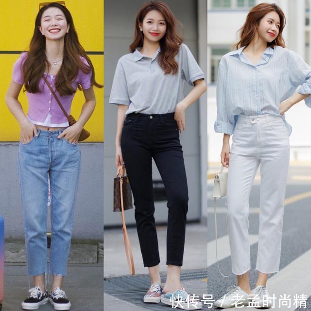 平底鞋|秋装推荐:小女生精选“九分裤”,像她这样穿时髦干练,显高显瘦