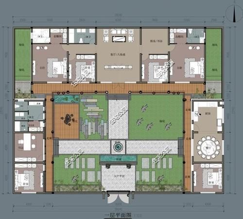 农村|农村建房还是有个院子好,10套农村平层小院,既能停车还能养鸡鸭