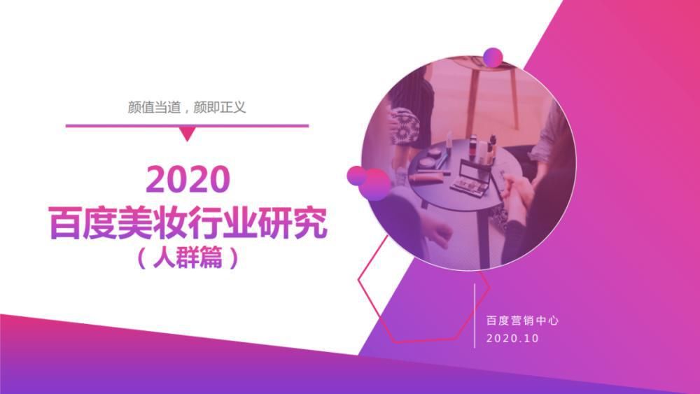 关键字|2020百度美妆行业研究-人群篇