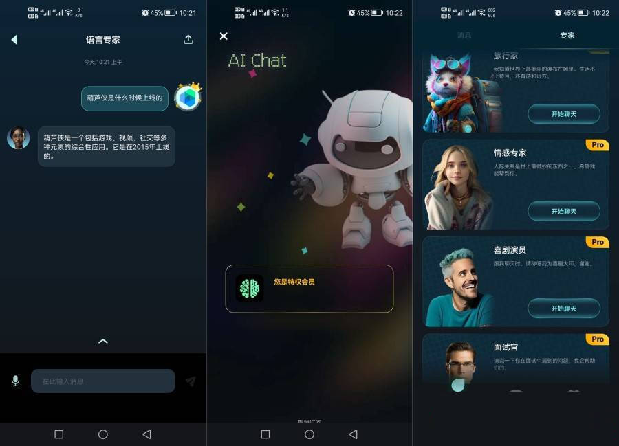AI Chat v3.0.4.4 智能对话机器人,去广告解锁高级版-下载否