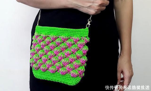 这款草莓包俘虏了多少女人的心,淘宝买不来,那我教你钩织针法