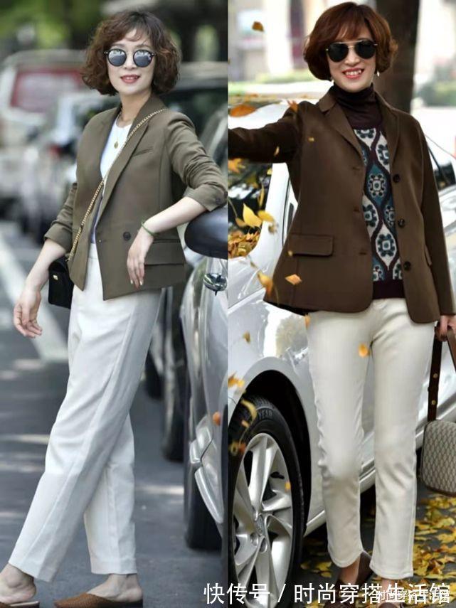 白裤子|这才是50岁该有的冬季打扮,不装嫩、不老气,轻松穿出气质美