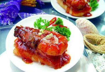 西红柿粒|美食推荐：压锅草鱼、西汁柚皮焖明虾、新派拌兔丁制作方法