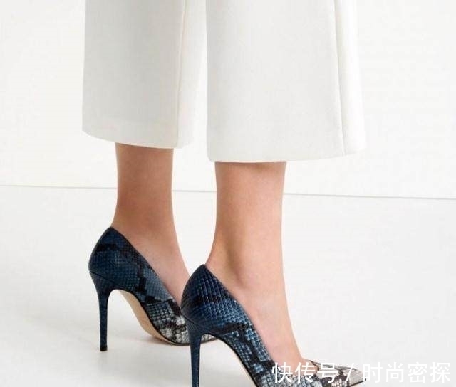 女人味 蛇纹高跟鞋性感细腻,高贵奢华的成熟女人味