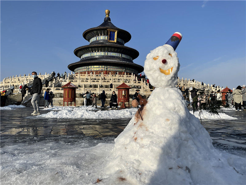 谢松信|雪后天坛美景