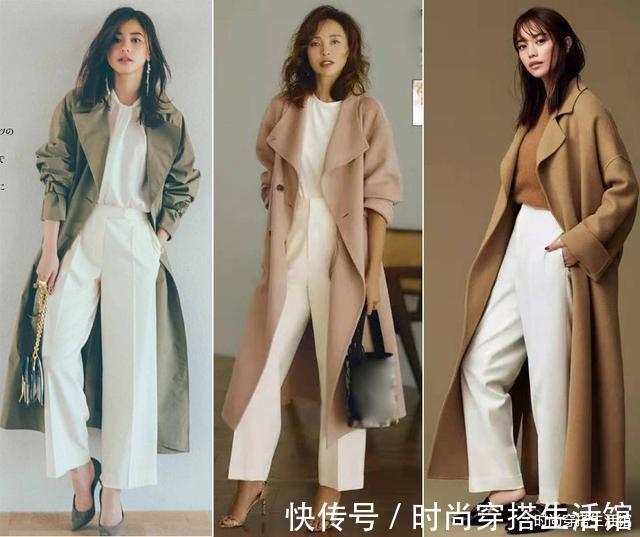 宽松|突然发现,白裤子又火起来了,时尚保暖又显瘦,冬天照着穿就对了