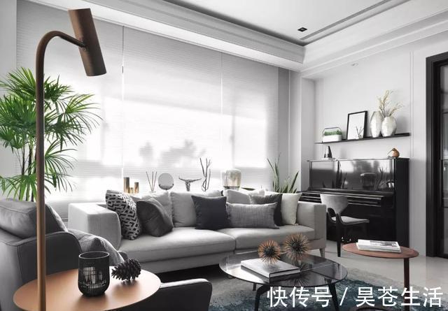 餐厨|90平两室新房，精致的黑白灰空间，餐厨一体+岛台，处处是惊喜