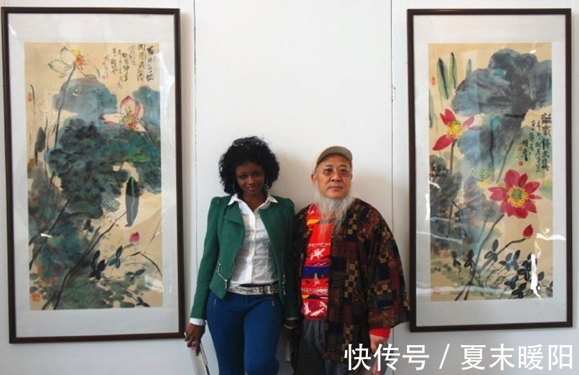 国画@53岁画家娶非洲姑娘,生下两个混血儿,为何婚后7年选择出家?