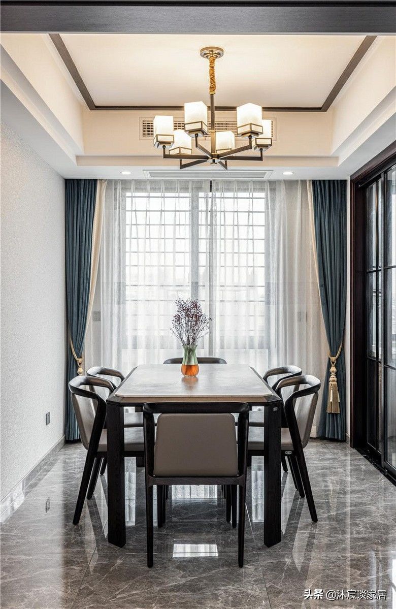 天青色|她,80后,二次装修选择现代中式,素雅沉稳大气的家,越看越中意