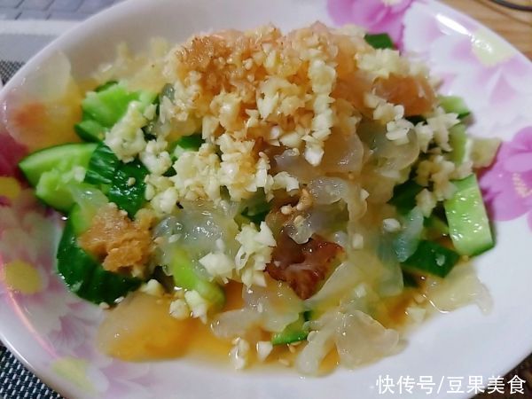 快手|网红老醋黄瓜拌蛰头，简单快手超美味