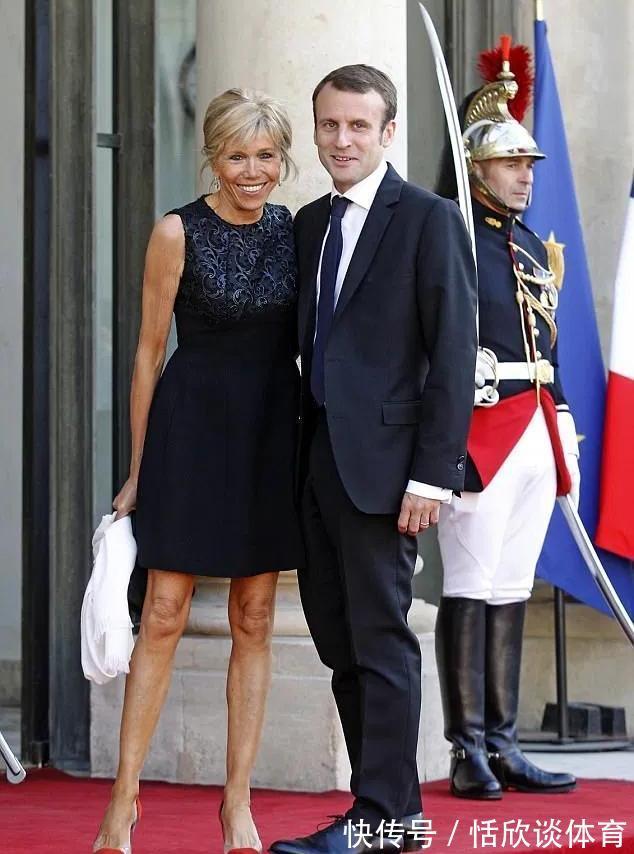 皮松 67岁布丽吉特穿高跟鞋还“亚洲蹲”?脖子皮松,脸被马克龙亲变形