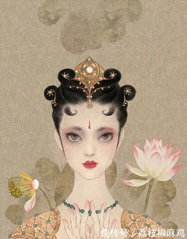 绘画#清华大学才女尧立,她笔下的插画,美到让人窒息