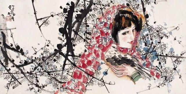 广美教授林墉笔下的女人体国画，俏丽、灵动，勾人魂魄，养眼！