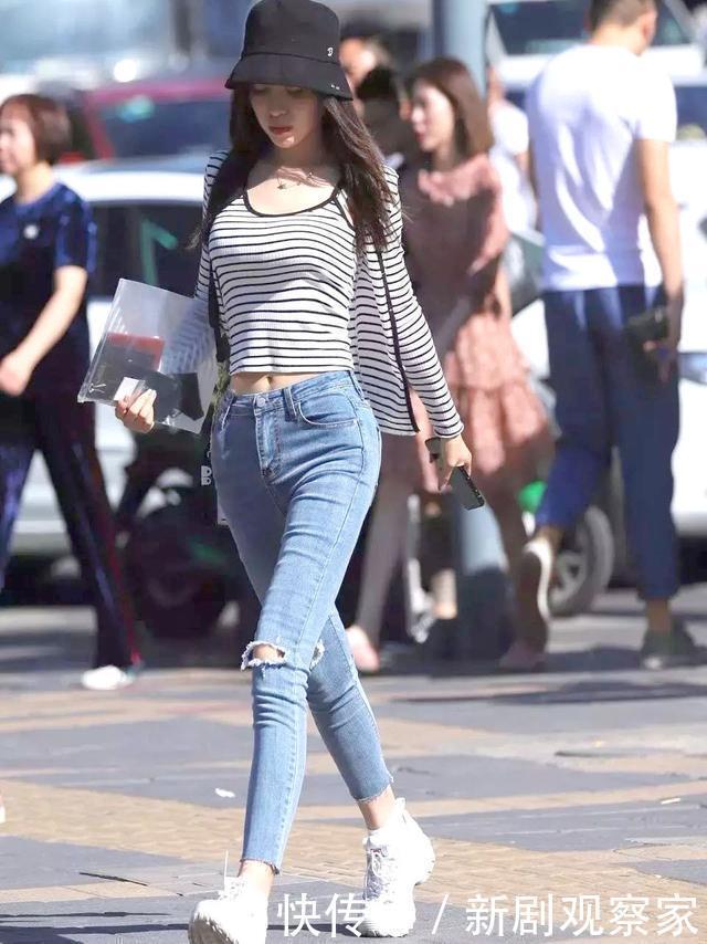 高腰裤|这个秋天针织衫+高腰裤,美得与众不同,清新显气质