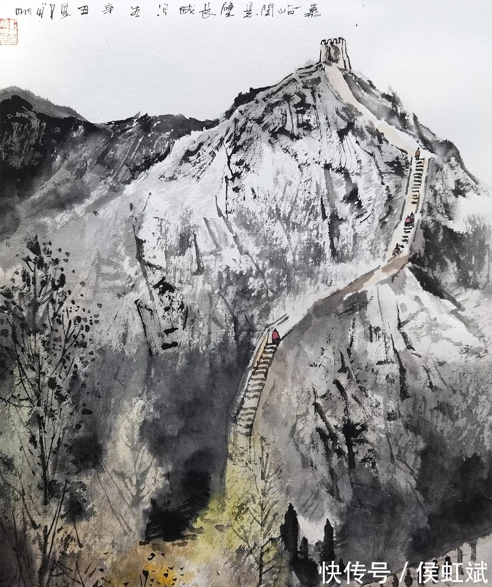 水墨山水画#辛丑写生|邹明水墨山水画