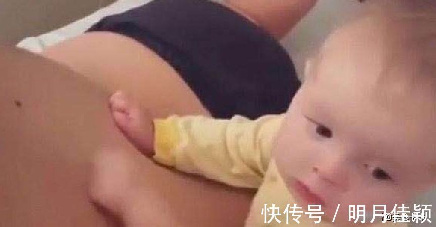 宝宝|宝爸在睡觉，宝宝发现了“好吃的”，随后的动作乐坏了妈妈