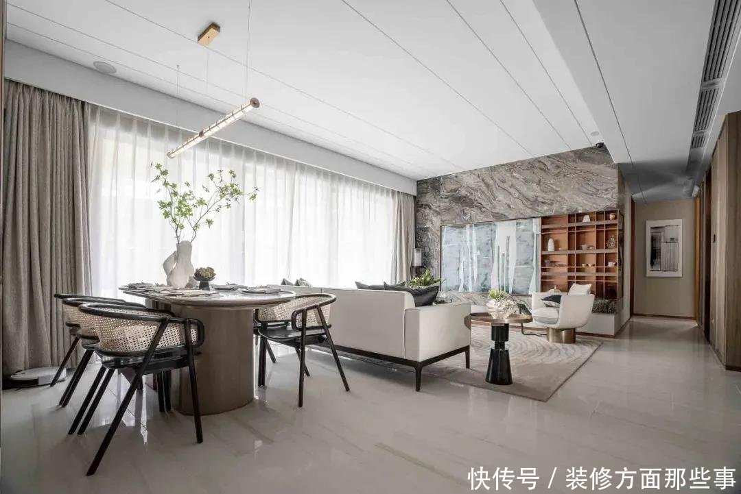中式|140平全屋开放式布局中式三居室，唤醒了属于“家的开阔感”