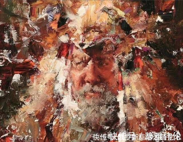 jeffrey#奔放的笔触，严谨的造型：美国画家杰弗里的肖像画作品欣赏