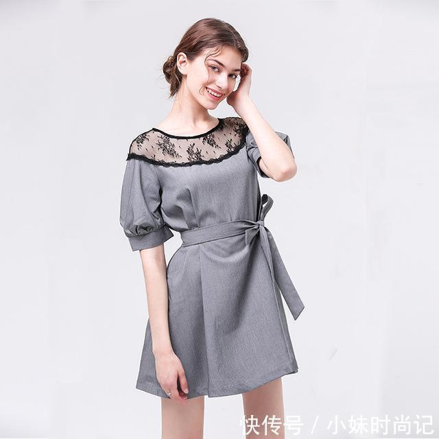 泡泡袖 中长袖连衣裙,30-40岁成熟女性的最爱,穿出端庄典雅好气质