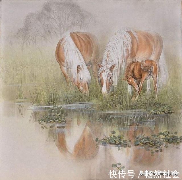 大师|当代工笔领军人物李喆,他创作的工笔画鸟语花香、走兽顽皮可爱