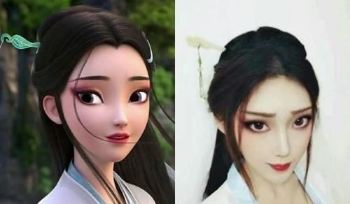 小青|当《白蛇缘起》中主角变成“真人“后，小狐狸变如花，白蛇太迷人